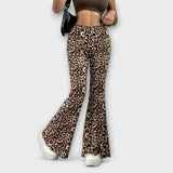 Francisca - Pantalones de Corte Leopardo