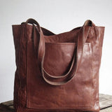 Elle - Clásica bolsa de hombro de cuero