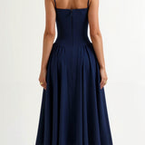 Odete - Vestido Midi con Cuerpo Estructurado