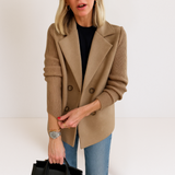Marta - Abrigo Chic con Mangas de Tela