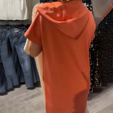 Sásquia - Vestido Casual con Capucha
