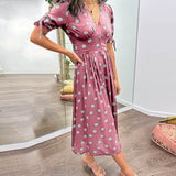 Mónica - Vestido Chic con Estampado de Lunares