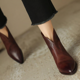 Camila - Botines Elegantes con Tacón Bajo