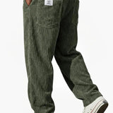 Enzo - Pantalones de Pana para Hombre con Cintura Ajustable