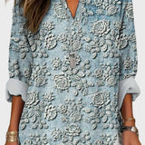Blue Dusk Floral Blouse