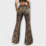 Francisca - Pantalones de Estampado de Leopardo