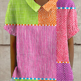 Zara - Camisa Colorida en Patchwork