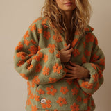 Daisy - Floral Fleece Sweatshirt