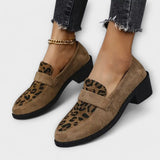 Zapatos elegantes para mujer con diseño de leopardo