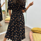 Mónica - Vestido Chic con Estampado de Lunares