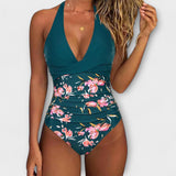 Florencia - Elegante mono de baño femenino con escote en V
