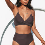 Susana - Conjunto de Bikini de Cintura Alta Elegante