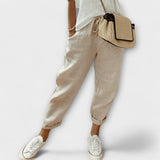 Bibi - Pantalones Casual de Lino con Estilo Moderno
