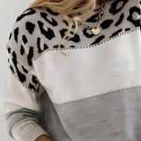 Júlia - Camiseta Casual com Estampa de Leopardo