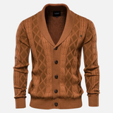Francisco - Suave Cardigan Argyle de Mezcla