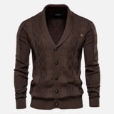 Francisco - Suave Cardigan Argyle de Mezcla