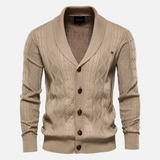 Francisco - Suave Cardigan Argyle de Mezcla