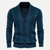 Francisco - Suave Cardigan Argyle de Mezcla