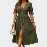 Vestido de mezclilla con cierre de botones