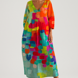 Ana - Vestido Suelto con Diseño Estampado