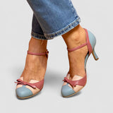 Bellarosa - Sandalias coloridas con nudo y tiras de punta redonda