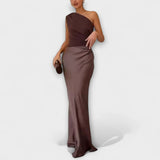 Luna - Vestido Asimétrico de Satén