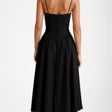 Odete - Vestido Midi con Cuerpo Estructurado