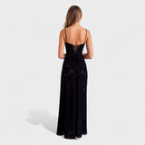 Verona - Maxi vestido de encaje con estampado floral