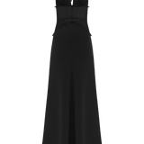 Velina - Vestido de satén con detalles de encaje