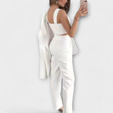 Selina - Conjunto de Blazer de Tres Piezas