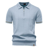 Medio Zíper Polo - Diseño de Textura Vertical