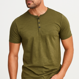 Camisa Henley - Con Cuello de Botones