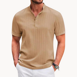 Camisa Henley de Botones Cortos