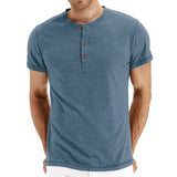 Camisa Henley - Suave Tejido con Cuello