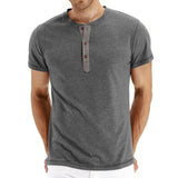 Camisa Henley - Suave Tejido con Cuello