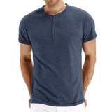 Camisa Henley - Suave Tejido con Cuello