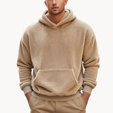 Sudadera con Capucha de Mezcla de Fleece