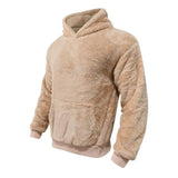 Sudadera con Capucha de Mezcla de Fleece