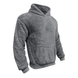 Sudadera con Capucha de Mezcla de Fleece