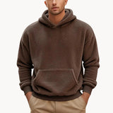 Sudadera con Capucha de Mezcla de Fleece