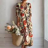 Ana - Vestido Bohemio con Estampado Floral