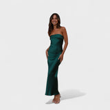 Carmen - Sin Mangas Vestido de Satén