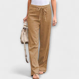 Lorena - Pantalones Ligeros de Lino