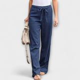 Lorena - Pantalones Ligeros de Lino