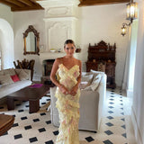 Julieta - Vestido Largo con Detalles de Volantes
