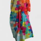 Ana - Vestido Suelto con Diseño Estampado