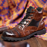 Afonso - Botas de Cuero de Cocodrilo Auténtico