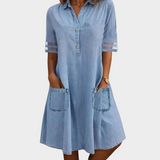 Vestido de jeans fresco y liviano