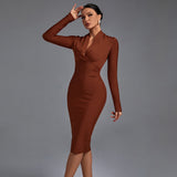Samara - Vestido de Manga Larga Elegante