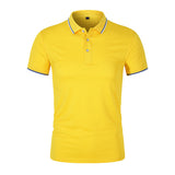 Transpirable Polo con Cuello de Canalé